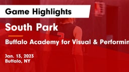 South Park  vs Buffalo Academy for Visual & Performing Arts  Game Highlights - Jan. 13, 2023