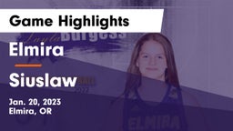 Elmira  vs Siuslaw  Game Highlights - Jan. 20, 2023