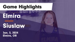 Elmira  vs Siuslaw  Game Highlights - Jan. 3, 2024