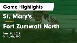 St. Mary's  vs Fort Zumwalt North  Game Highlights - Jan. 24, 2022