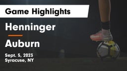 Henninger  vs Auburn  Game Highlights - Sept. 5, 2023