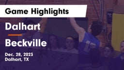Dalhart  vs Beckville Game Highlights - Dec. 28, 2023