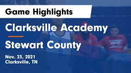 Clarksville Academy vs Stewart County  Game Highlights - Nov. 23, 2021