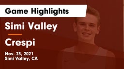 Simi Valley  vs Crespi  Game Highlights - Nov. 23, 2021