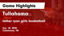 Tullahoma  vs father ryan girls basketball Game Highlights - Jan. 18, 2020