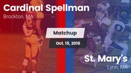 Matchup: Cardinal Spellman vs. St. Mary's  2016