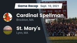 Recap: Cardinal Spellman  vs. St. Mary's  2021