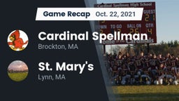 Recap: Cardinal Spellman  vs. St. Mary's  2021