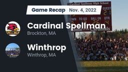 Recap: Cardinal Spellman  vs. Winthrop   2022