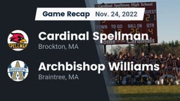 Recap: Cardinal Spellman  vs. Archbishop Williams  2022