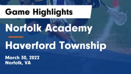 Norfolk Academy vs Haverford Township  Game Highlights - March 30, 2022