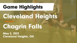 Cleveland Heights  vs Chagrin Falls  Game Highlights - May 5, 2022