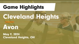 Cleveland Heights  vs Avon  Game Highlights - May 9, 2024