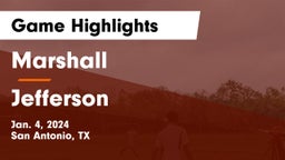 Marshall  vs Jefferson  Game Highlights - Jan. 4, 2024