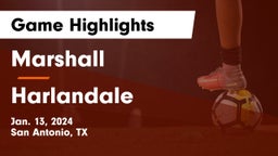 Marshall  vs Harlandale  Game Highlights - Jan. 13, 2024