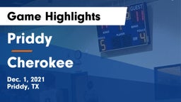 Priddy  vs Cherokee  Game Highlights - Dec. 1, 2021