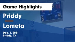 Priddy  vs Lometa  Game Highlights - Dec. 4, 2021