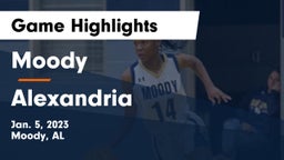 Moody  vs Alexandria  Game Highlights - Jan. 5, 2023