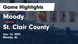 Moody  vs St. Clair County  Game Highlights - Jan. 13, 2023