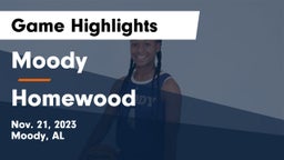 Moody  vs Homewood  Game Highlights - Nov. 21, 2023
