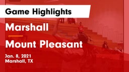 Marshall  vs Mount Pleasant  Game Highlights - Jan. 8, 2021
