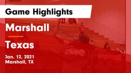 Marshall  vs Texas  Game Highlights - Jan. 12, 2021