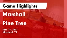 Marshall  vs Pine Tree  Game Highlights - Jan. 15, 2021