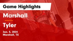 Marshall  vs Tyler  Game Highlights - Jan. 5, 2024