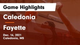 Caledonia  vs Fayette Game Highlights - Dec. 16, 2021