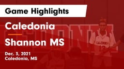 Caledonia  vs Shannon MS Game Highlights - Dec. 3, 2021