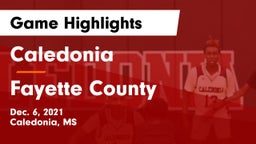 Caledonia  vs Fayette County  Game Highlights - Dec. 6, 2021