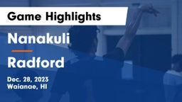 Nanakuli  vs Radford  Game Highlights - Dec. 28, 2023