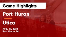Port Huron  vs Utica  Game Highlights - Aug. 17, 2022