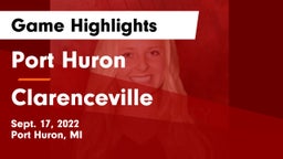 Port Huron  vs Clarenceville  Game Highlights - Sept. 17, 2022