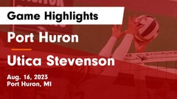 Port Huron  vs Utica Stevenson  Game Highlights - Aug. 16, 2023