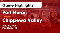 Port Huron  vs Chippewa Valley  Game Highlights - Aug. 30, 2023
