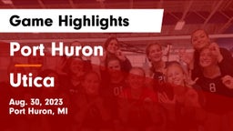 Port Huron  vs Utica  Game Highlights - Aug. 30, 2023