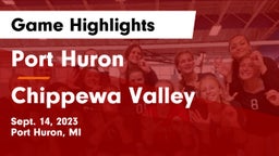 Port Huron  vs Chippewa Valley  Game Highlights - Sept. 14, 2023