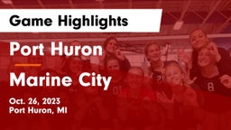 Port Huron  vs Marine City Game Highlights - Oct. 26, 2023