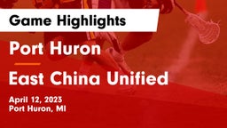 Port Huron  vs East China Unified Game Highlights - April 12, 2023