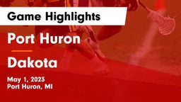 Port Huron  vs Dakota  Game Highlights - May 1, 2023