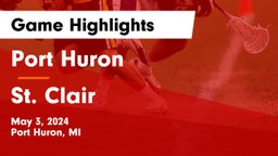 Port Huron  vs St. Clair  Game Highlights - May 3, 2024