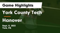 York County Tech  vs Hanover  Game Highlights - Sept. 8, 2022