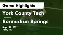 York County Tech  vs Bermudian Springs  Game Highlights - Sept. 22, 2022