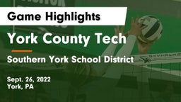 York County Tech  vs Southern York School District Game Highlights - Sept. 26, 2022