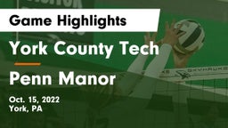 York County Tech  vs Penn Manor   Game Highlights - Oct. 15, 2022