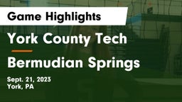 York County Tech  vs Bermudian Springs  Game Highlights - Sept. 21, 2023