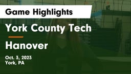 York County Tech  vs Hanover  Game Highlights - Oct. 3, 2023