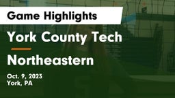 York County Tech  vs Northeastern  Game Highlights - Oct. 9, 2023