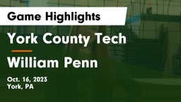 York County Tech  vs William Penn  Game Highlights - Oct. 16, 2023